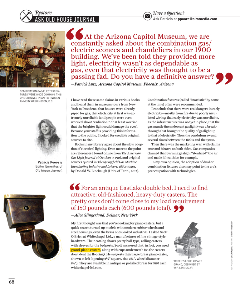 Ask Old House Journal by Megan Hillman Donovan