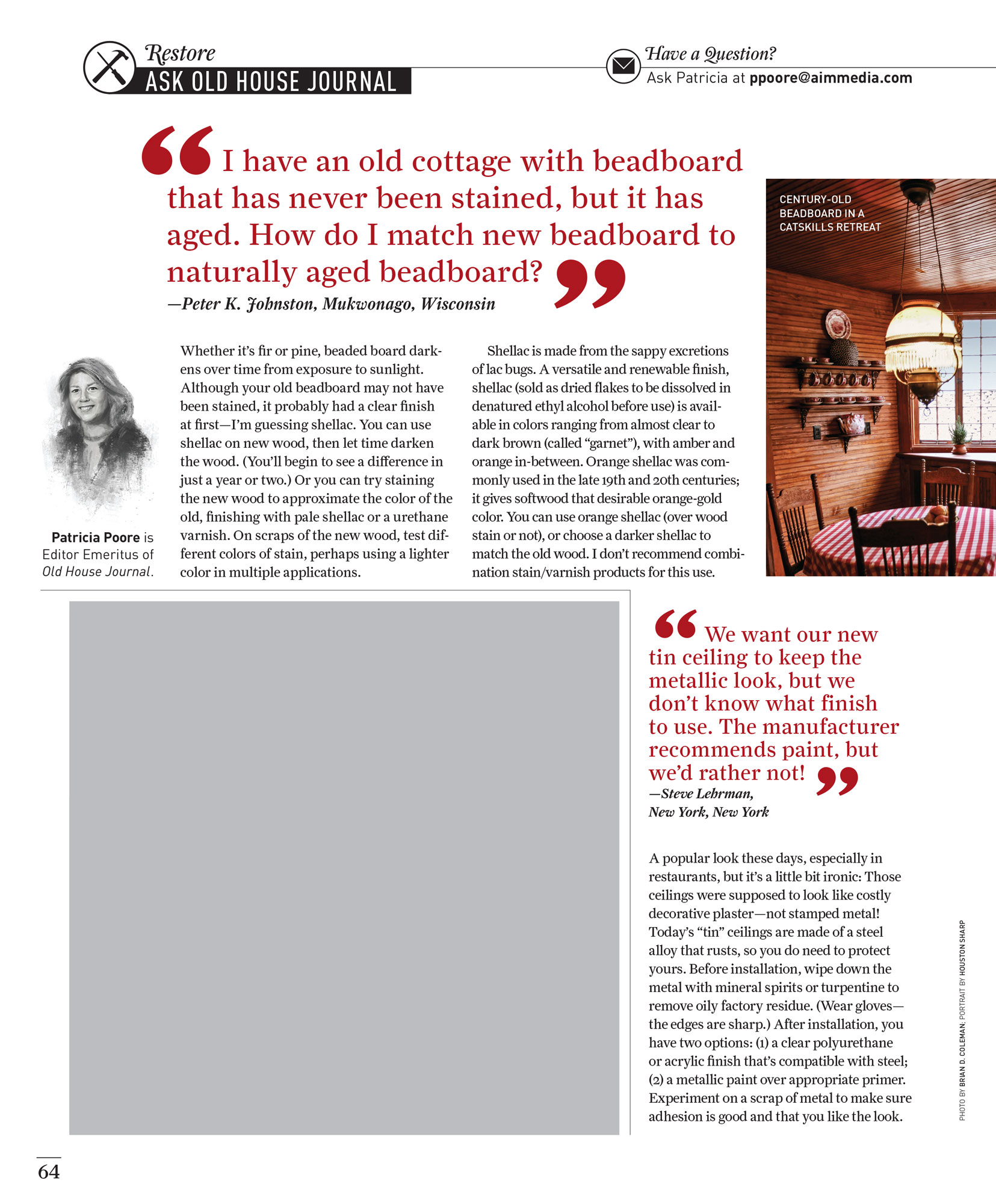 Ask Old House Journal by Megan Hillman Donovan