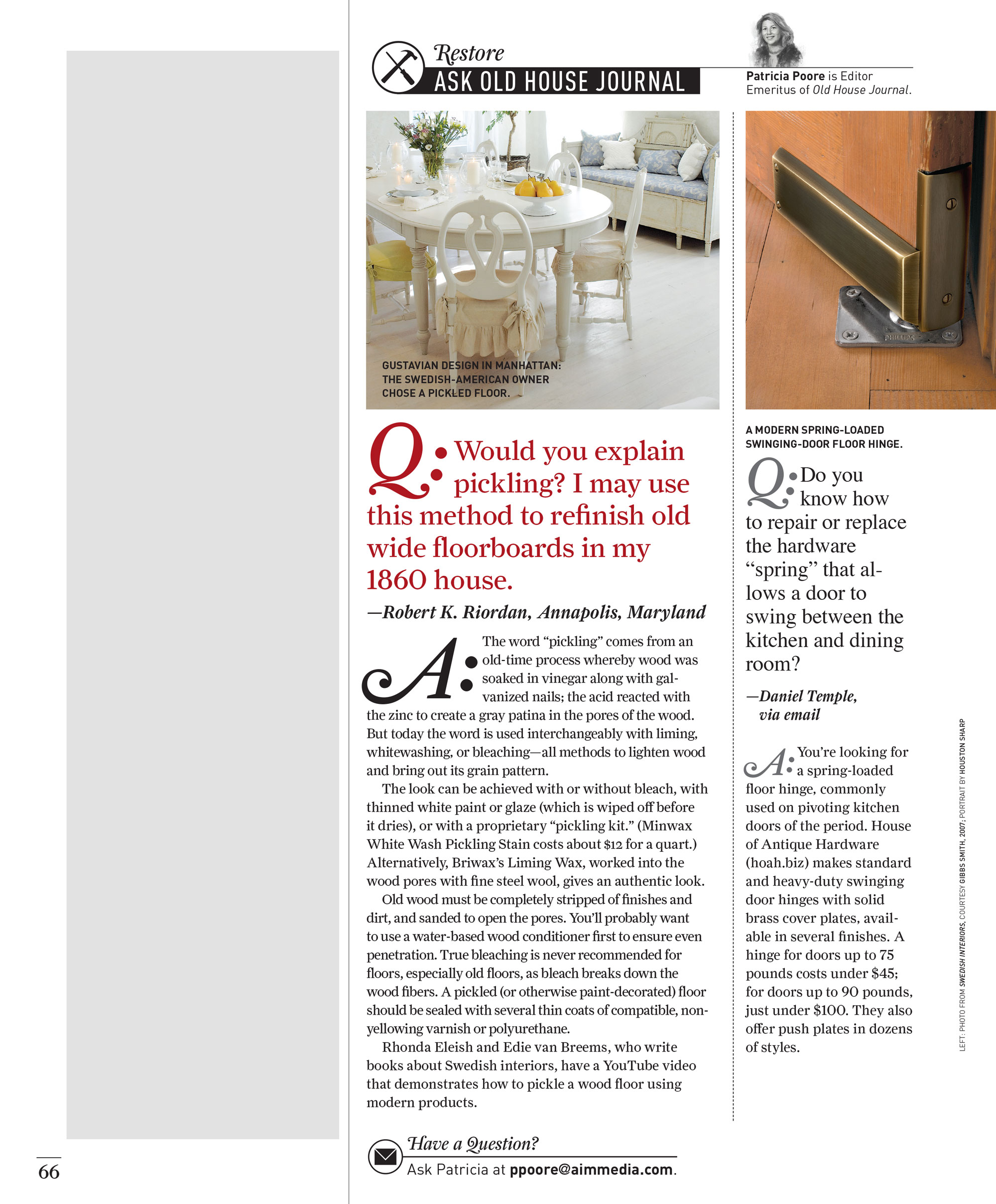 Ask Old House Journal by Megan Hillman Donovan