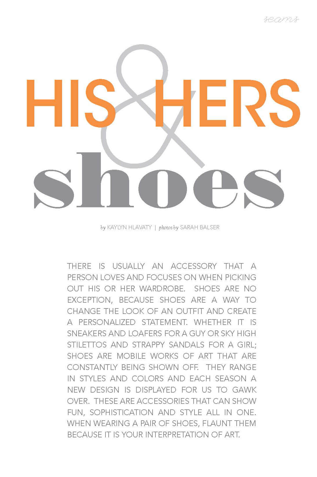 His and Her Shoes by Megan Hillman Donovan