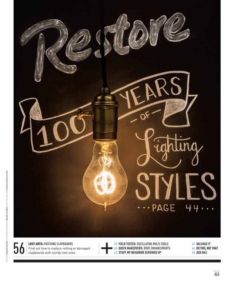 100 Years of Lighting Styles by Megan Hillman Donovan