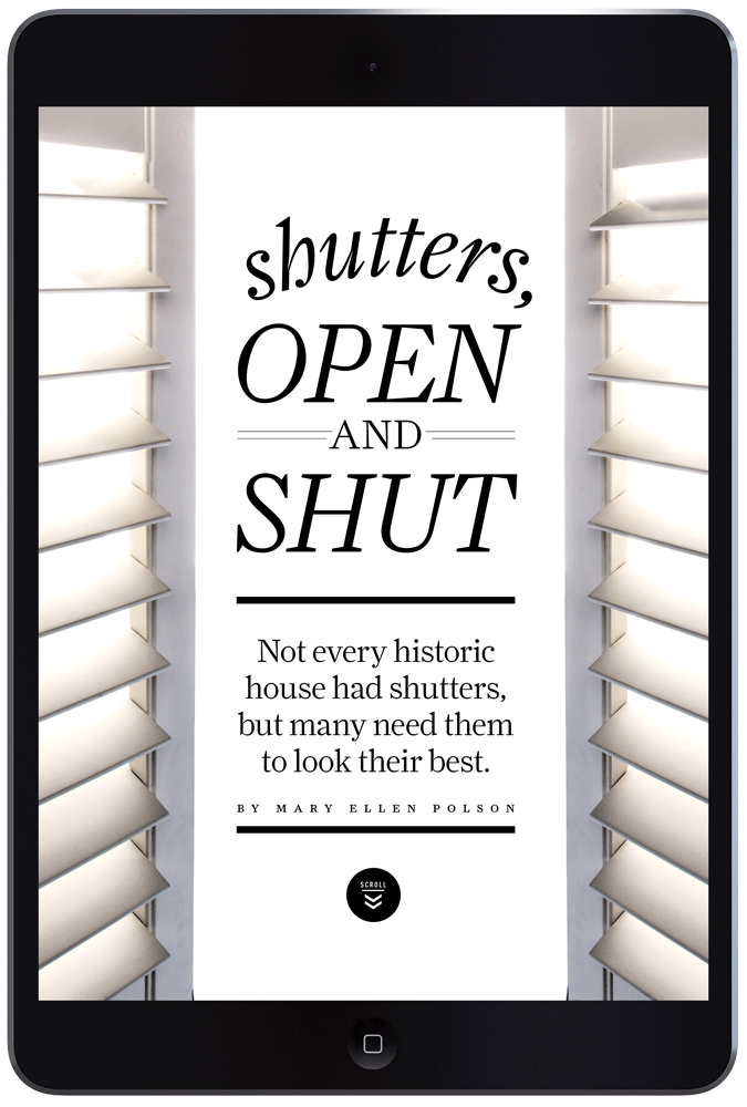 Open Up to Shutters by Megan Hillman Donovan
