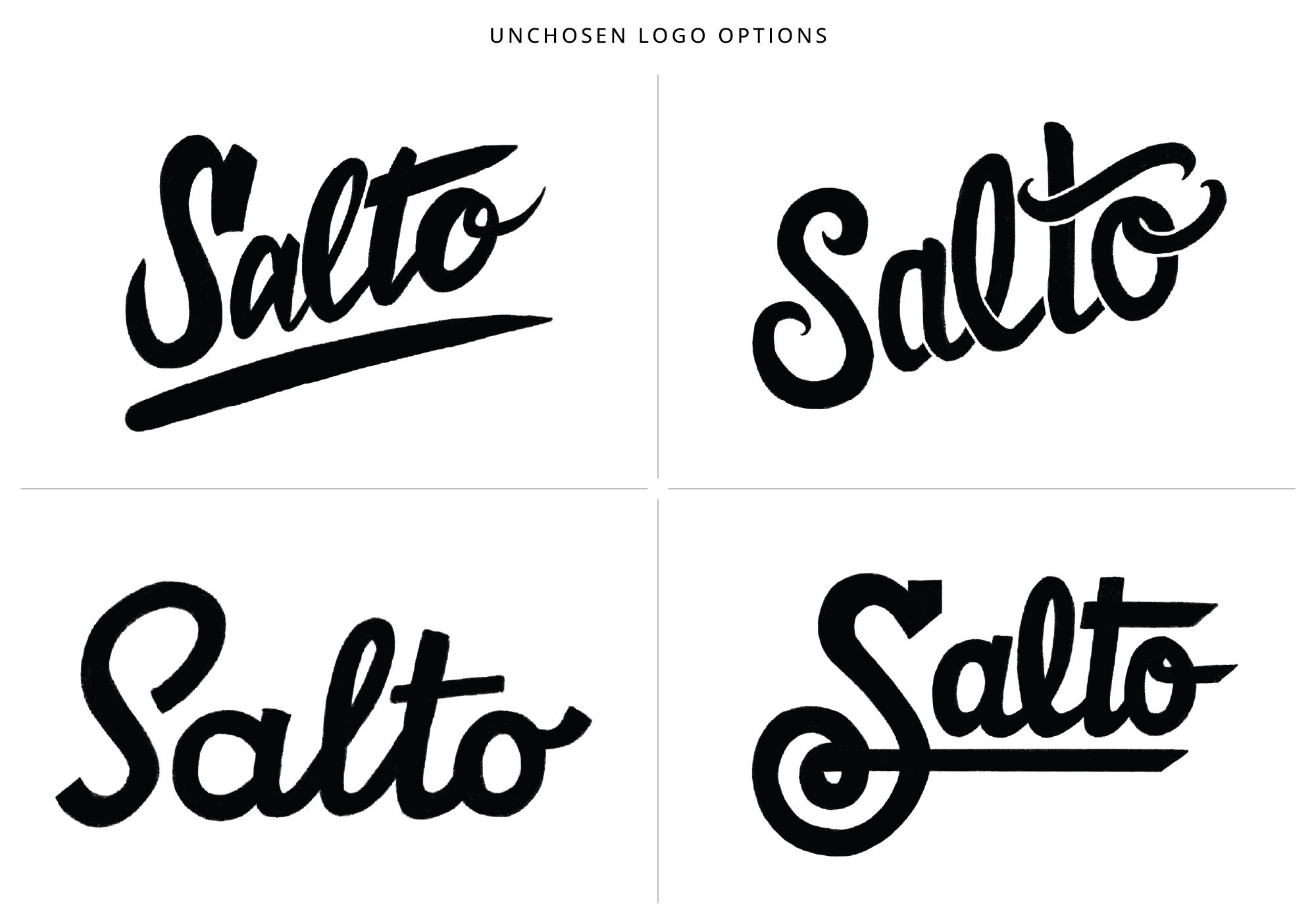 Salto Logos by Megan Hillman Donovan