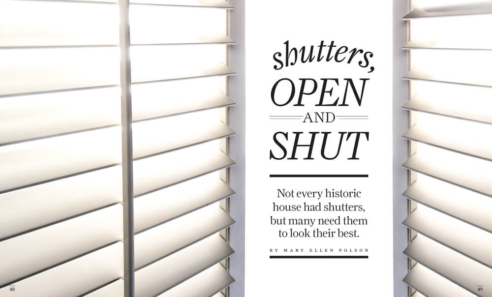 Shutters: Open and Shut by Megan Hillman Donovan