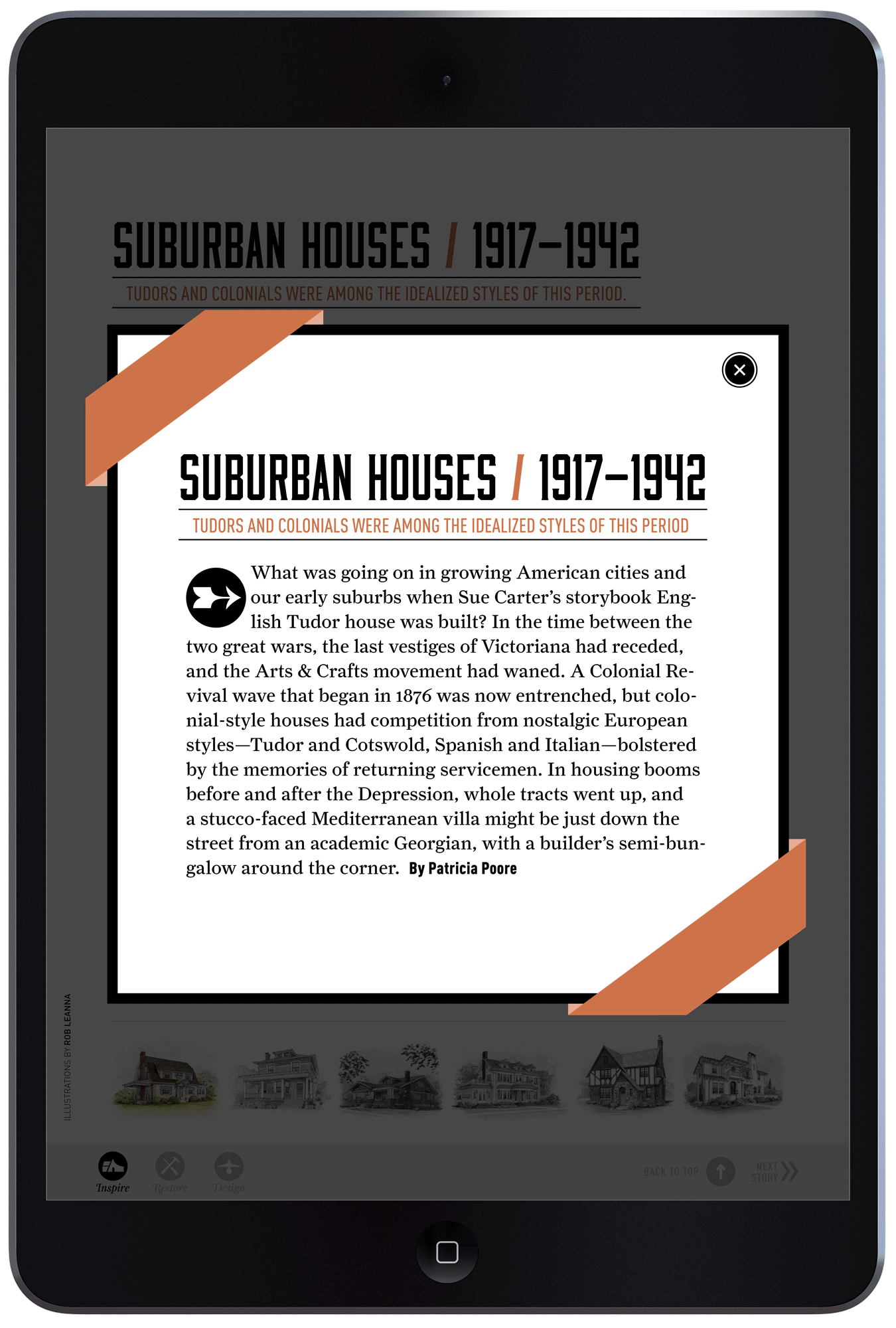 Textbook Tudor Tablet Design by Megan Hillman Donovan
