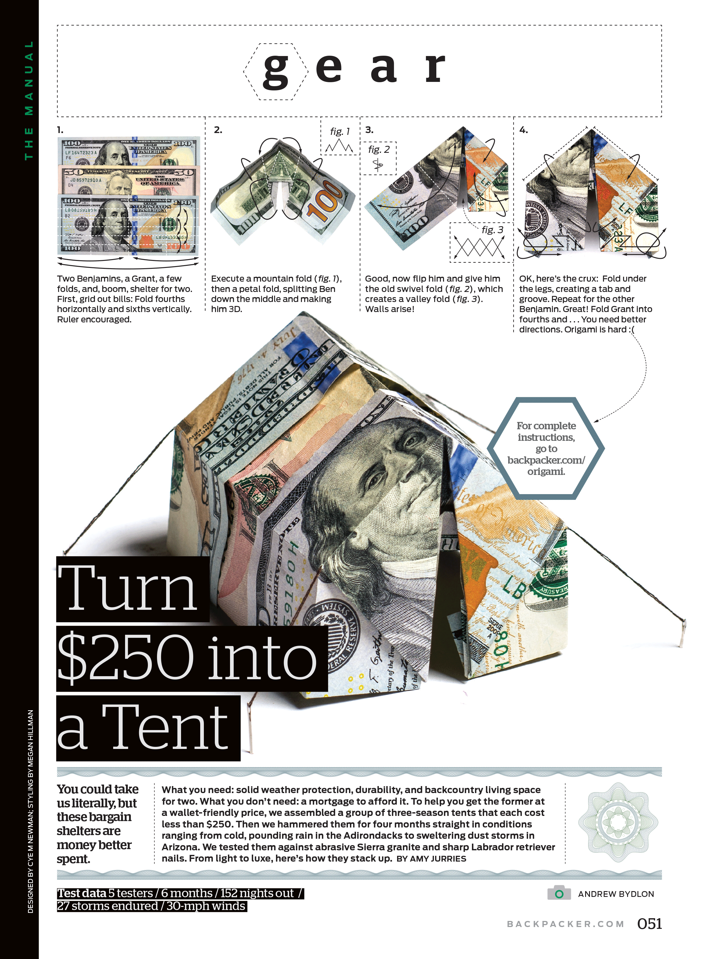 Turn $250 into a Tent | Folding by Megan Hillman Donovan