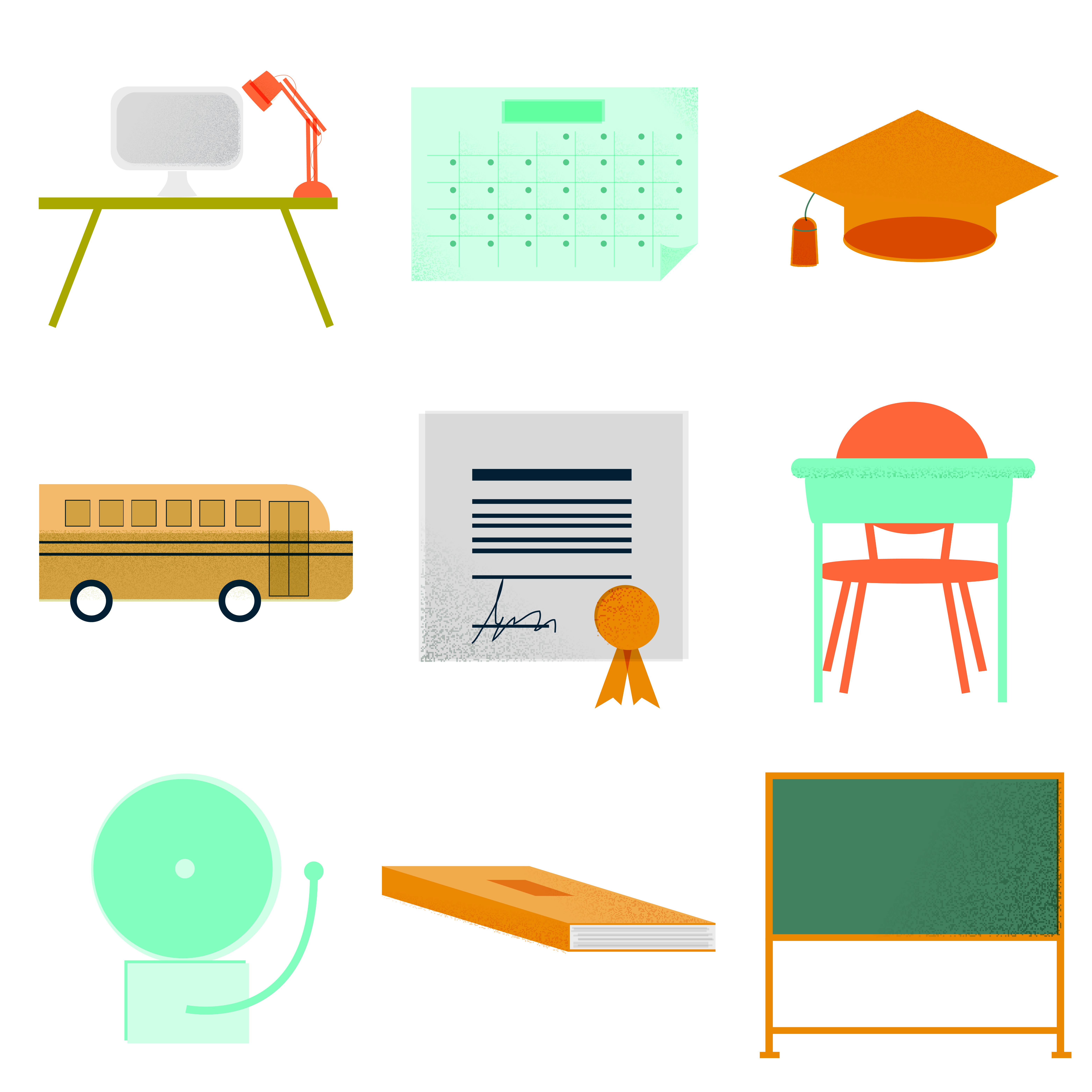 School Icons by Megan Hillman Donovan
